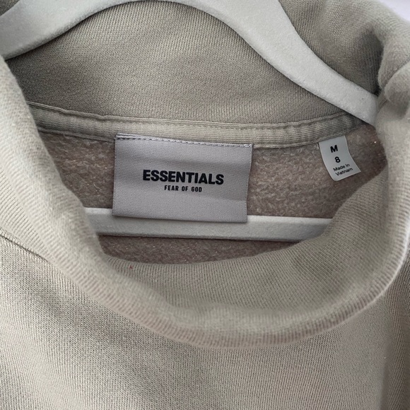 Essentials Fear of God, Kids Funnel Neck Sweatshirt. Boys size 8 - Picture 4 of 6